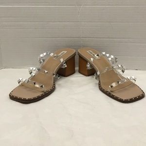Steve Madden silver bedazzled heels